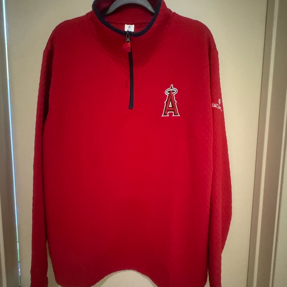 Los Angeles Angels 1/4 Zip Pullover-NWOT